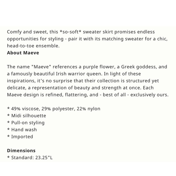 Anthropologie Maeve Anja Sweater Midi Skirt Black NWT SZ XL - Picture 12 of 12